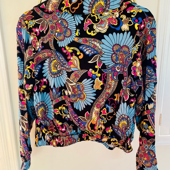Haute Hippie Multicolor Paisley Blouse - Picture 3 of 3